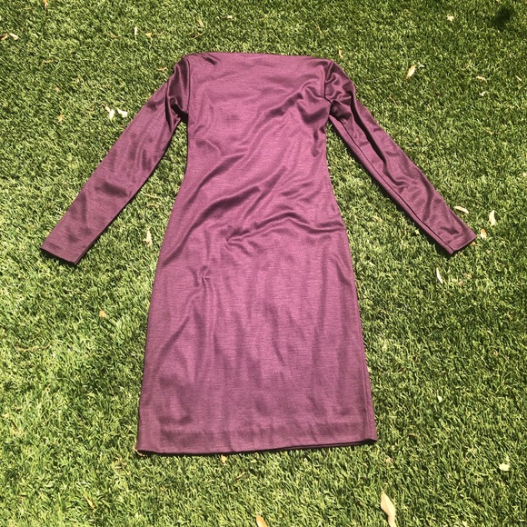 DVF ‘Alora’ plum colored dress - Picture 7 of 9